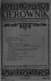 Kierownik Stowarzyszeń Młodzieży. 1927 R.6 nr2