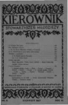 Kierownik Stowarzyszeń Młodzieży. 1927 R.6 nr8