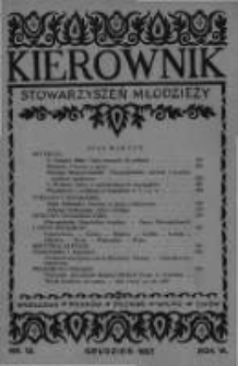 Kierownik Stowarzyszeń Młodzieży. 1927 R.6 nr12