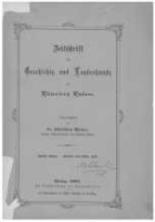Zeitschrift für Geschichte und Landeskunde der Provinz Posen. 1883 Bd.2 Heft 2-3