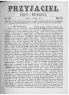 Przyjaciel Dzieci i Młodzieży: pismo obrazkowe. 1872 R.4 nr15