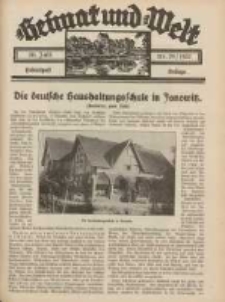 Heimat und Welt: Heimatpost: Beilage 1932.07.30 Nr29