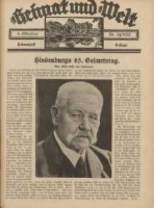 Heimat und Welt: Heimatpost: Beilage 1932.10.08 Nr39