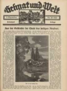 Heimat und Welt: Heimatpost: Beilage 1932.12.03 Nr47