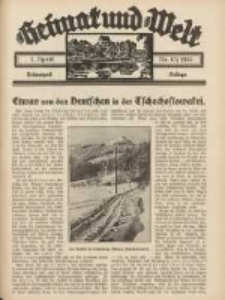 Heimat und Welt: Heimatpost: Beilage 1933.04.01 Nr13