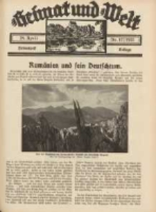Heimat und Welt: Heimatpost: Beilage 1933.04.29 Nr17