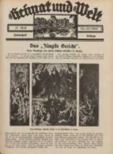 Heimat und Welt: Heimatpost: Beilage 1933.05.27 Nr21