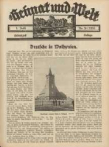 Heimat und Welt: Heimatpost: Beilage 1933.07.01 Nr26