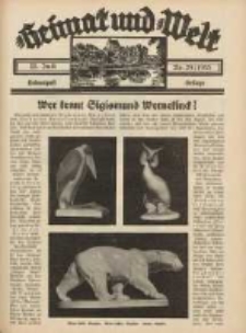Heimat und Welt: Heimatpost: Beilage 1933.07.22 Nr29