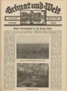 Heimat und Welt: Heimatpost: Beilage 1933.08.05 Nr31