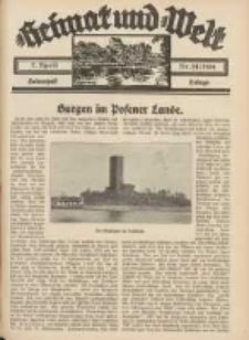 Heimat und Welt: Heimatpost: Beilage 1934.04.07 Nr14