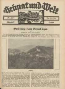 Heimat und Welt: Heimatpost: Beilage 1934.07.28 Nr30