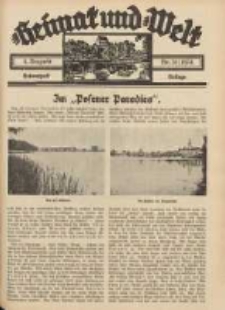 Heimat und Welt: Heimatpost: Beilage 1934.08.04 Nr31
