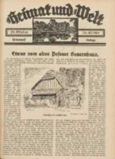 Heimat und Welt: Heimatpost: Beilage 1934.10.20 Nr42