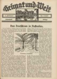 Heimat und Welt: Heimatpost: Beilage 1935.02.01 Nr5