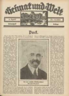 Heimat und Welt: Heimatpost: Beilage 1935.04.06 Nr14