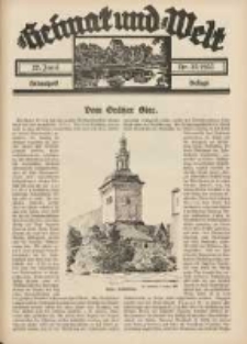 Heimat und Welt: Heimatpost: Beilage 1935.06.22 Nr25