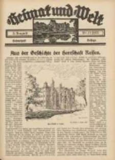 Heimat und Welt: Heimatpost: Beilage 1935.08.03 Nr31