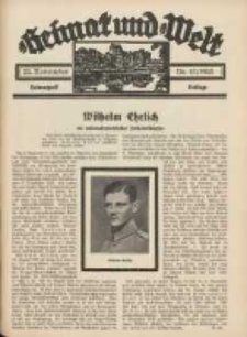 Heimat und Welt: Heimatpost: Beilage 1935.11.23 Nr47