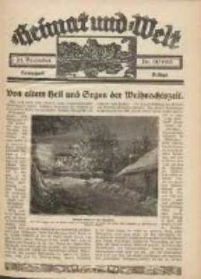 Heimat und Welt: Heimatpost: Beilage 1935.12.21 Nr51