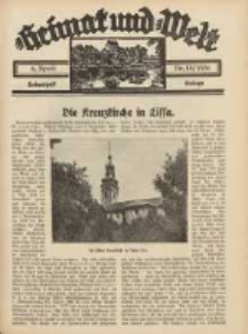 Heimat und Welt: Heimatpost: Beilage 1936.04.04 Nr14