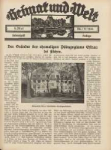 Heimat und Welt: Heimatpost: Beilage 1936.05.09 Nr19