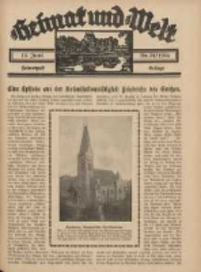 Heimat und Welt: Heimatpost: Beilage 1936.06.13 Nr24