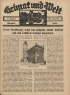 Heimat und Welt: Heimatpost: Beilage 1936.08.01 Nr31