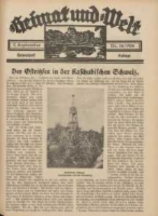 Heimat und Welt: Heimatpost: Beilage 1936.09.05 Nr36