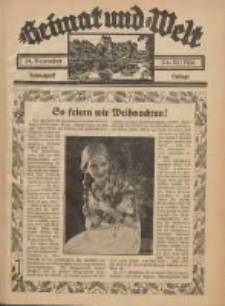 Heimat und Welt: Heimatpost: Beilage 1936.12.24 Nr52