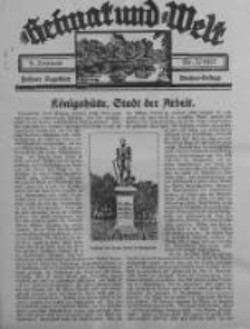 Heimat und Welt: Heimatpost: Beilage 1937.01.09 Nr2