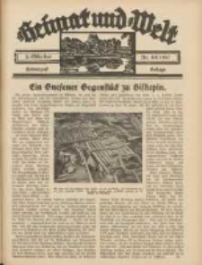 Heimat und Welt: Heimatpost: Beilage 1937.10.02 Nr40