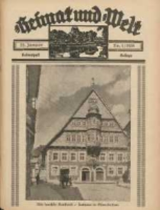 Heimat und Welt: Heimatpost: Beilage 1938.01.22 Nr4