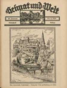 Heimat und Welt: Heimatpost: Beilage 1938.01.29 Nr5