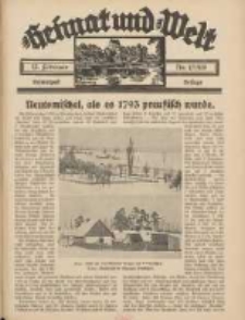 Heimat und Welt: Heimatpost: Beilage 1938.02.12 Nr7