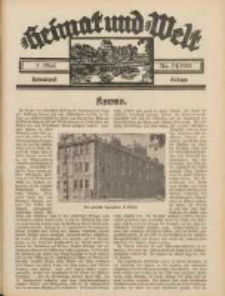 Heimat und Welt: Heimatpost: Beilage 1938.05.07 Nr19