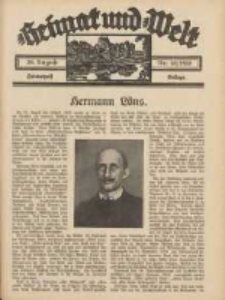 Heimat und Welt: Heimatpost: Beilage 1938.08.20 Nr34