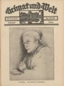 Heimat und Welt: Heimatpost: Beilage 1938.11.19 Nr47