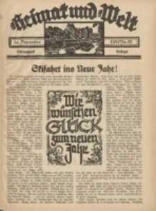 Heimat und Welt: Heimatpost: Beilage 1938.12.31 Nr53