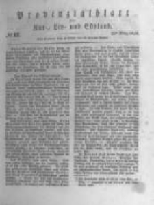 Provinzialblatt f&uuml;r Kur-, Liv- und Esthland. 1834.03.22 No12