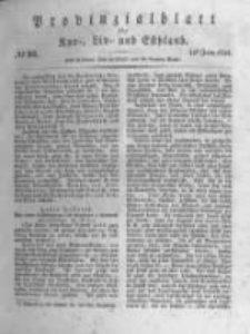 Provinzialblatt f&uuml;r Kur-, Liv- und Esthland. 1834.06.14 No24
