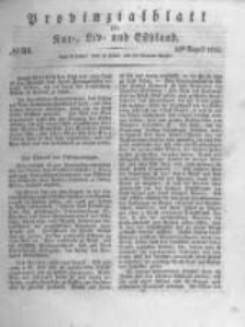 Provinzialblatt f&uuml;r Kur-, Liv- und Esthland. 1834.08.23 No34