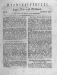 Provinzialblatt f&uuml;r Kur-, Liv- und Esthland. 1835.02.14 No7