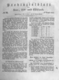 Provinzialblatt f&uuml;r Kur-, Liv- und Esthland. 1835.08.01 No31
