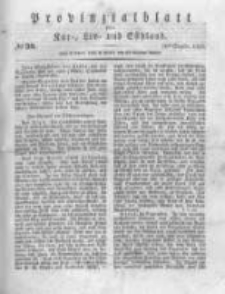 Provinzialblatt f&uuml;r Kur-, Liv- und Esthland. 1835.09.26 No39