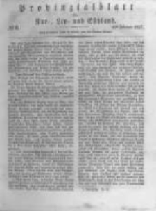 Provinzialblatt für Kur-, Liv- und Esthland. 1837.02.11 No6