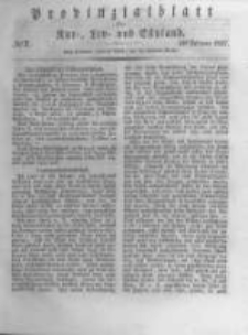 Provinzialblatt f&uuml;r Kur-, Liv- und Esthland. 1837.02.18 No7