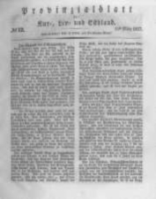 Provinzialblatt f&uuml;r Kur-, Liv- und Esthland. 1837.03.25 No12