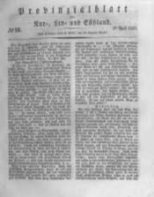Provinzialblatt f&uuml;r Kur-, Liv- und Esthland. 1837.04.01 No13