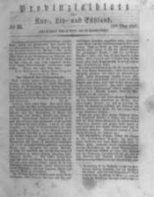 Provinzialblatt f&uuml;r Kur-, Liv- und Esthland. 1837.05.26 No21